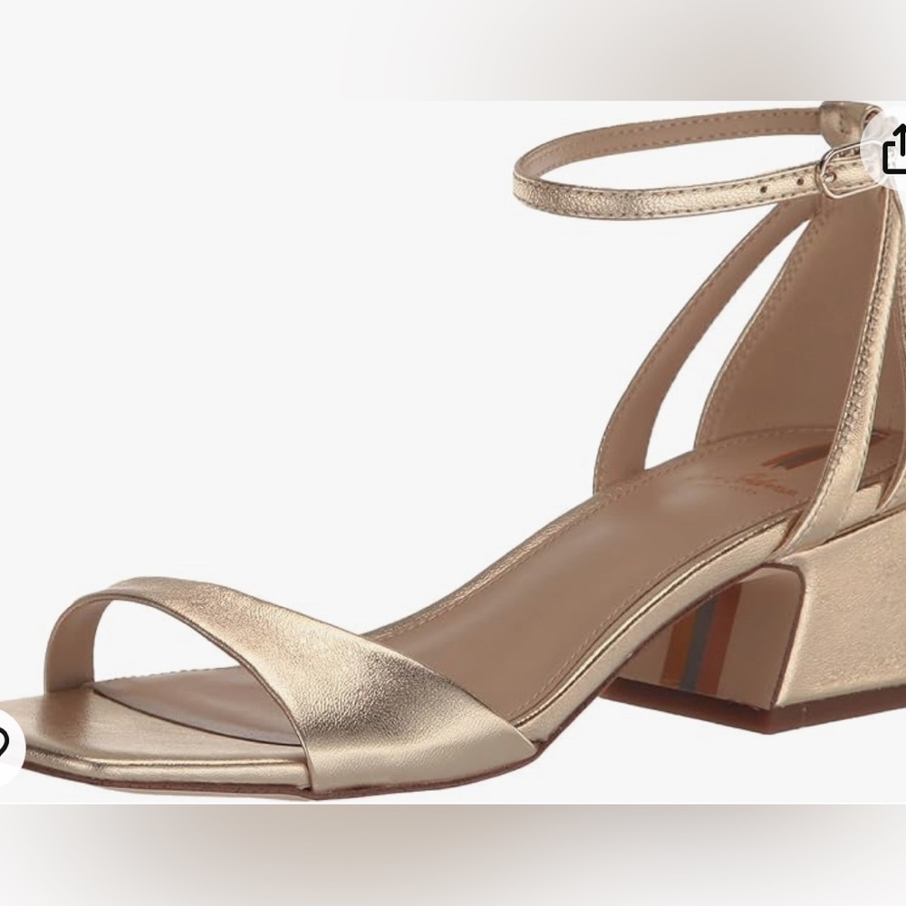 New in Box- Sam Edelman Gold Block Heels